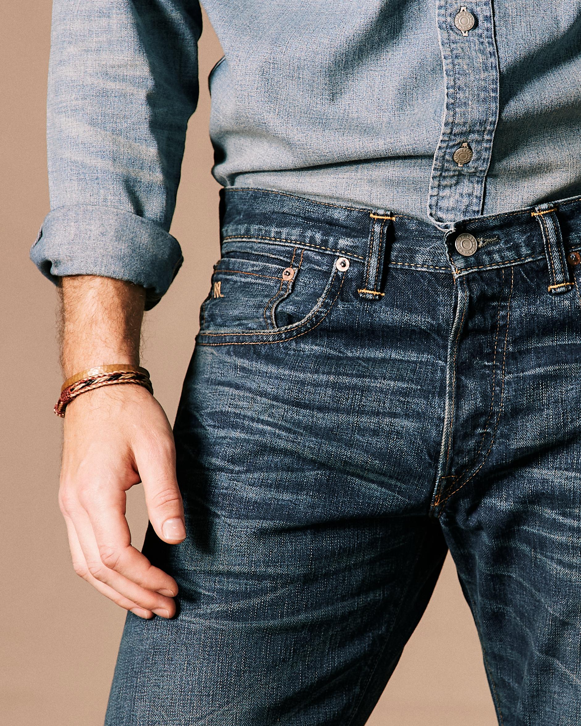 Slim Fit Selvedge Denim Jeans Product Image