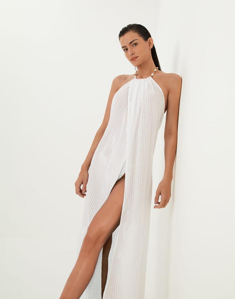 Cloe Long Cover Up - Off White Product Image