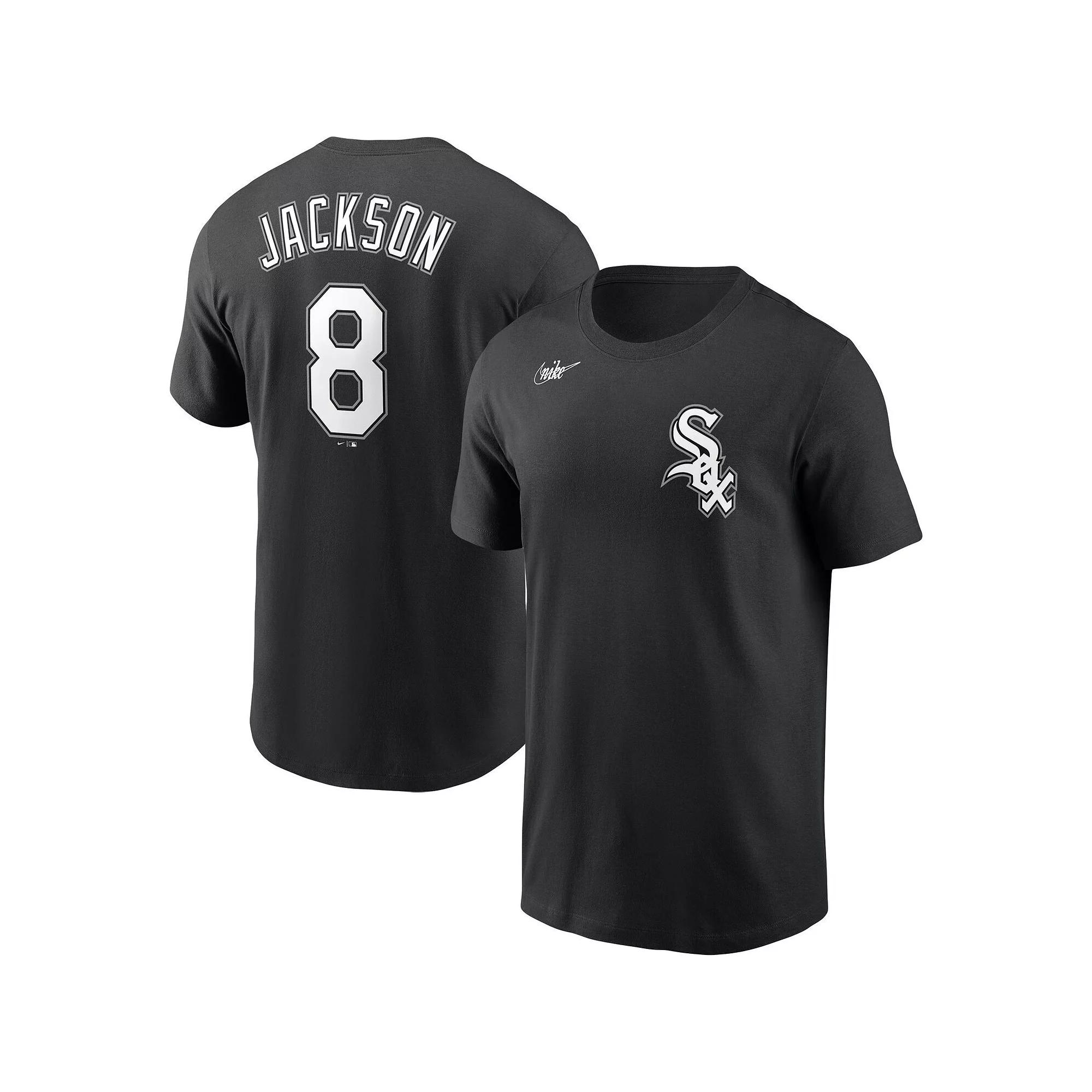 Men's Nike Bo Jackson Black Chicago White Sox Cooperstown Collection Name & Number T-Shirt,  Product Image