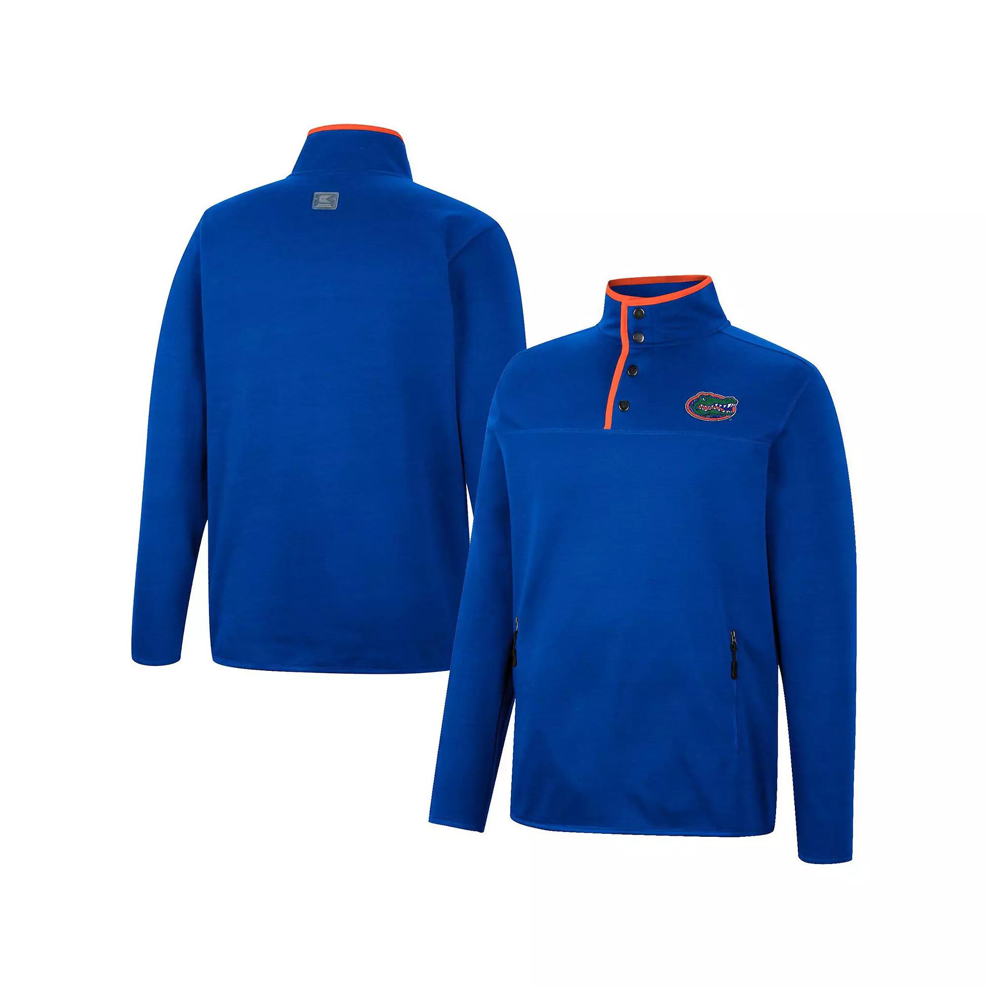 Men's Colosseum Royal Florida Gators Rebound Quarter-Snap Jacket,  Product Image