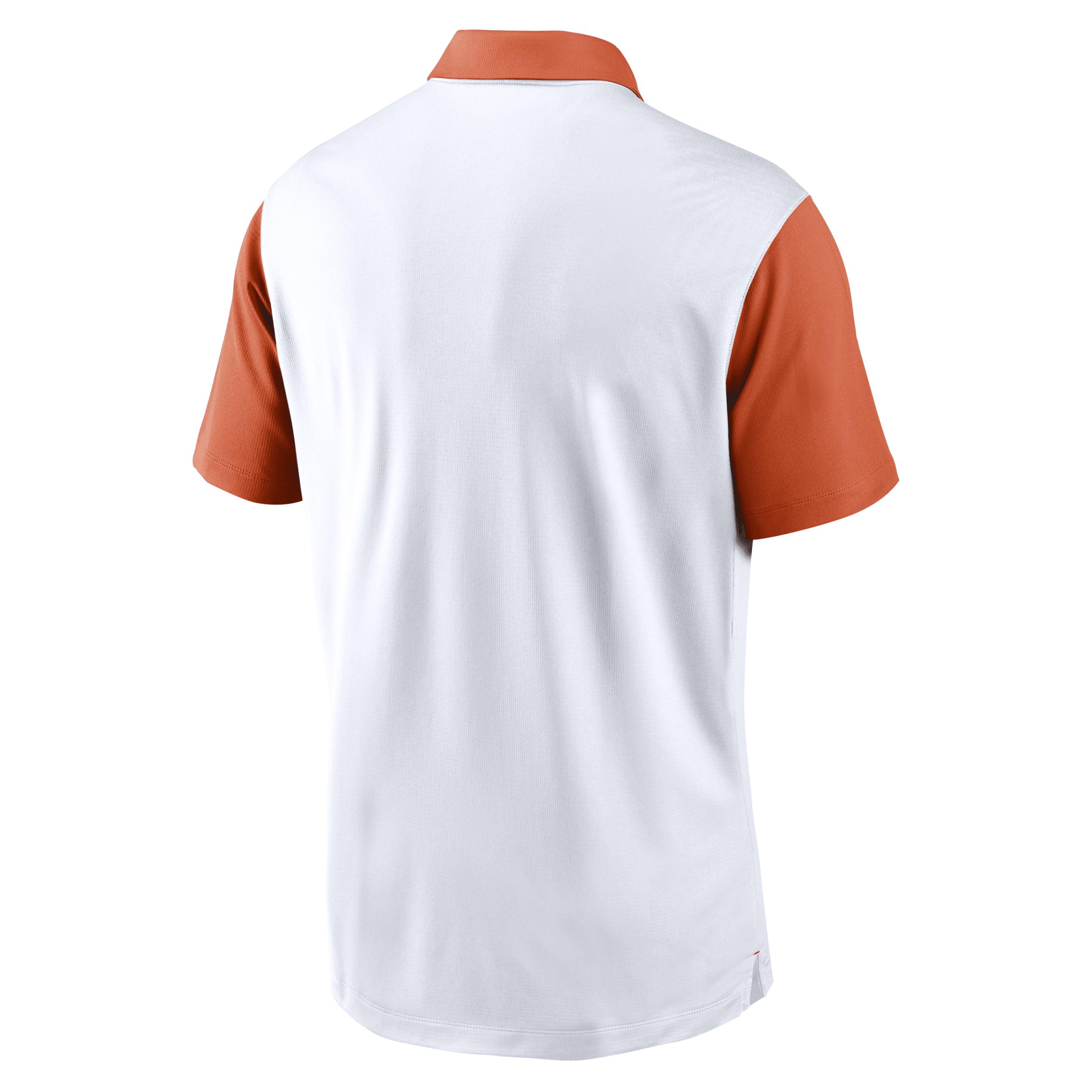 Men's Nike White Clemson Tigers Primetime Campus Vapor Performance Polo,  Product Image