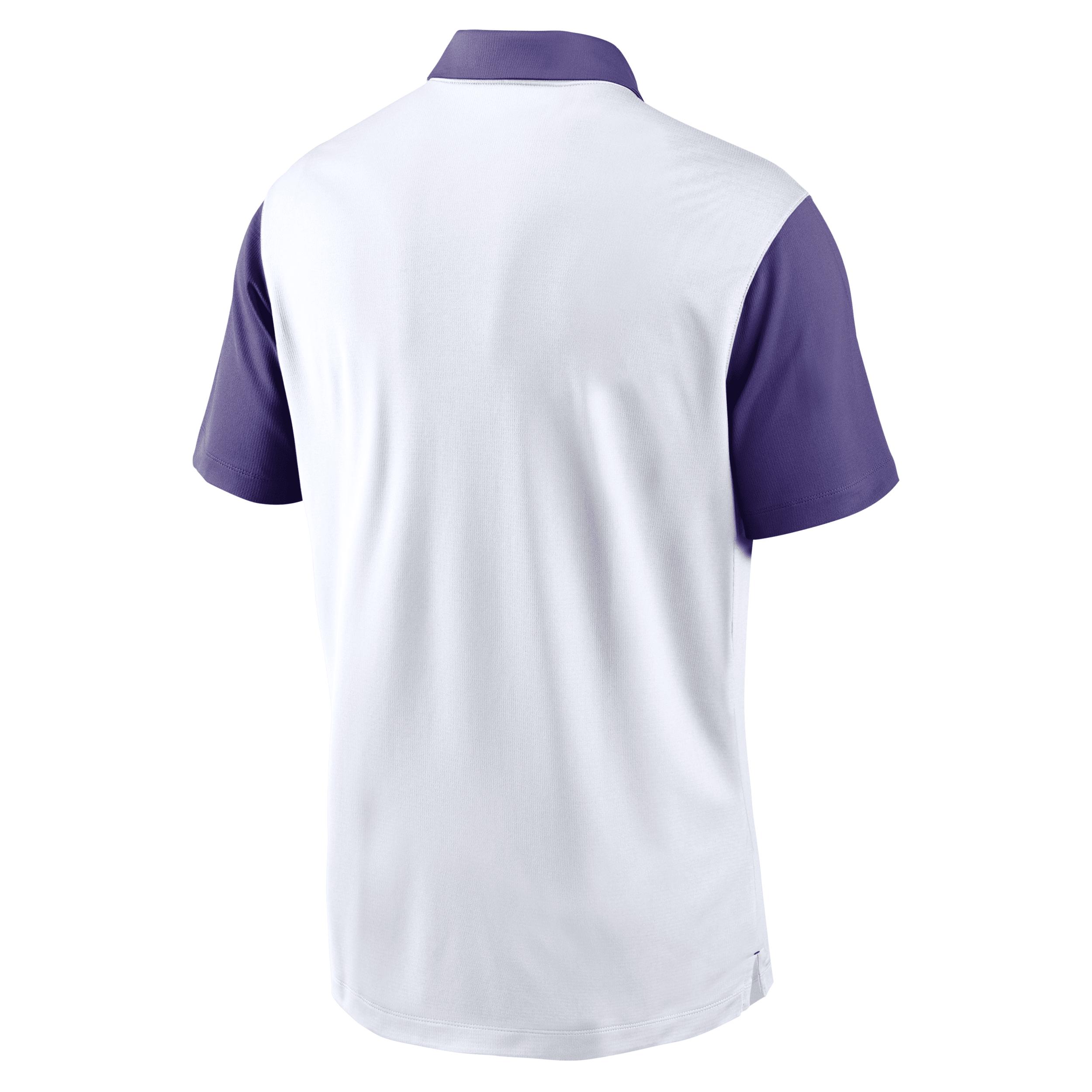 Men's Nike White LSU Tigers Primetime Campus Vapor Performance Polo,  Product Image