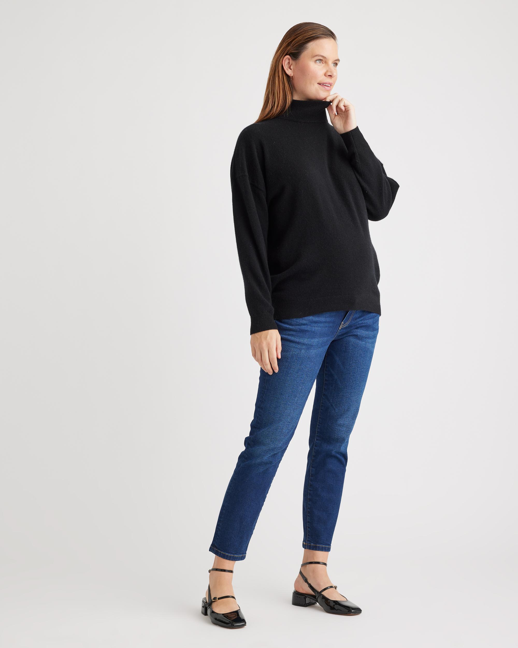 Quince | Women's Mongolian Cashmere Maternity Turtleneck Sweater Size XL Product Image
