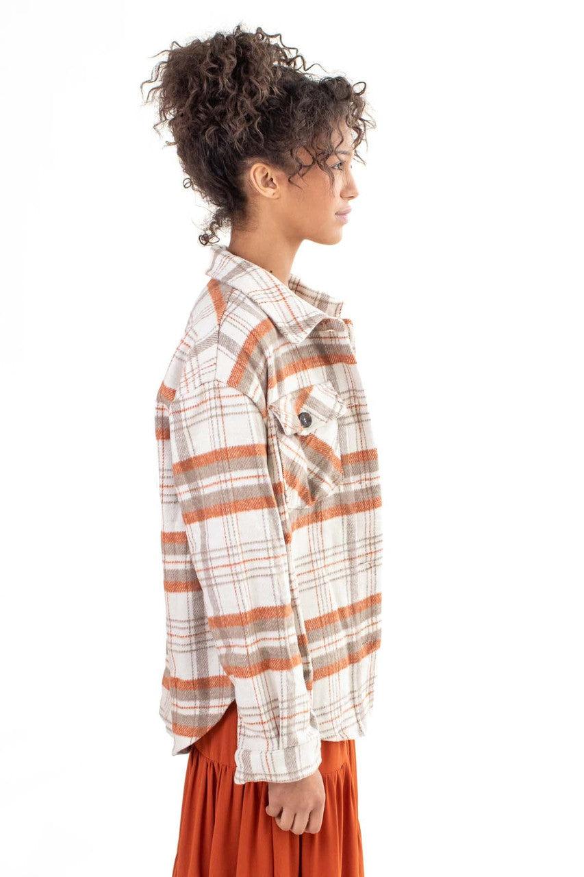 Terra Brushed Plaid Jacket Product Image