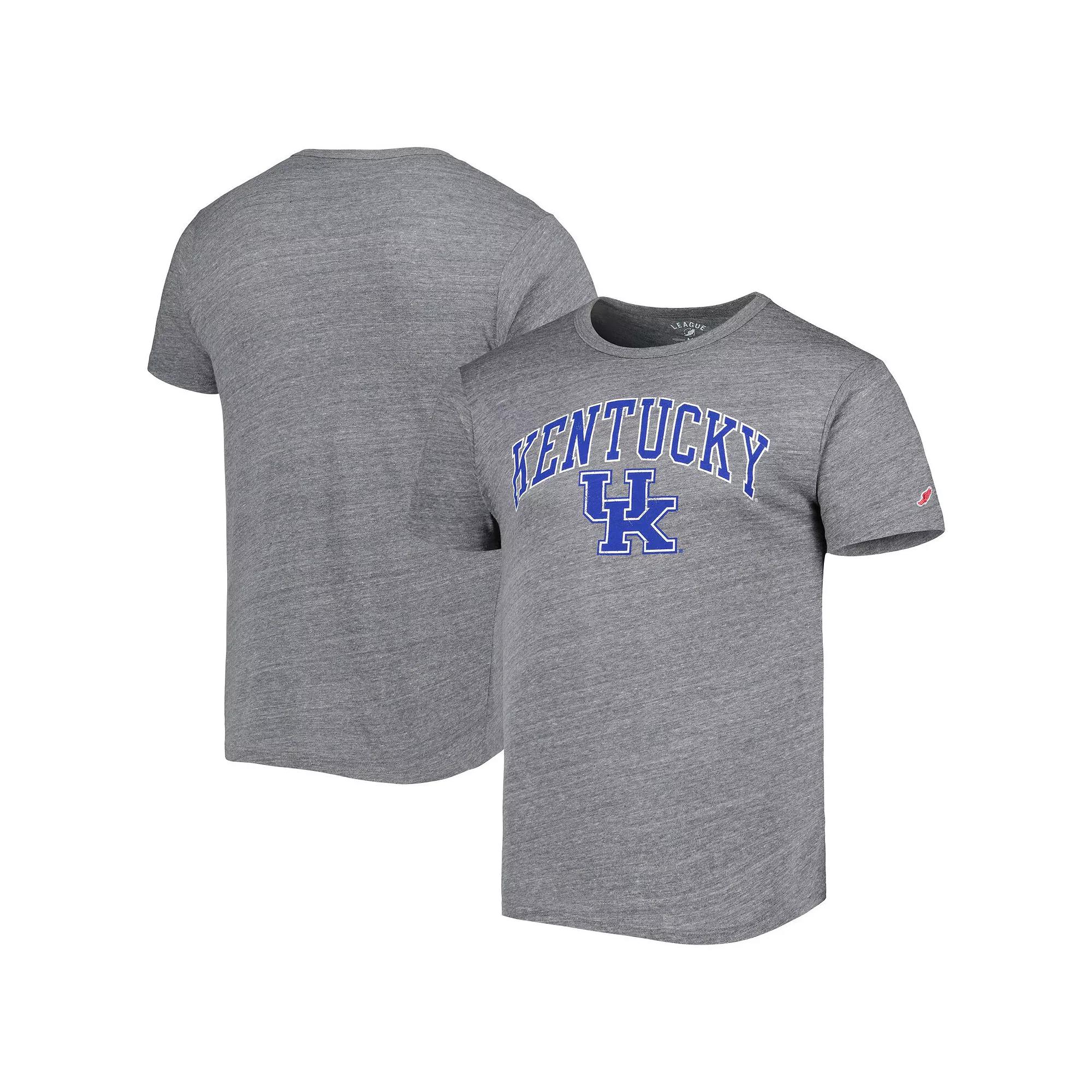 Men's League Collegiate Wear Heather Gray Kentucky Wildcats 1965 Arch Victory Falls Tri-Blend T-Shirt,  Product Image