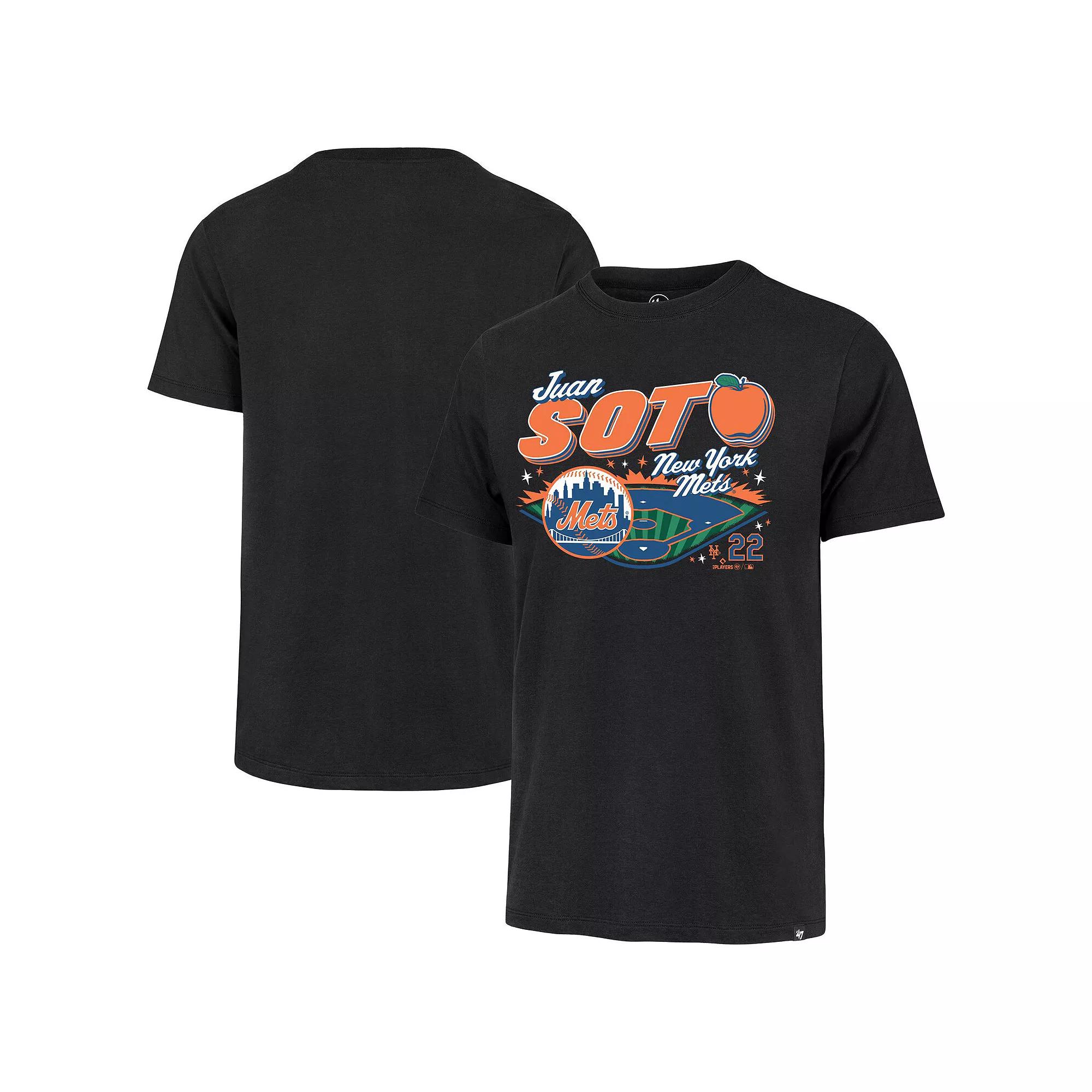 Men's '47 Juan Soto Black New York Mets Graphic T-Shirt,  Product Image