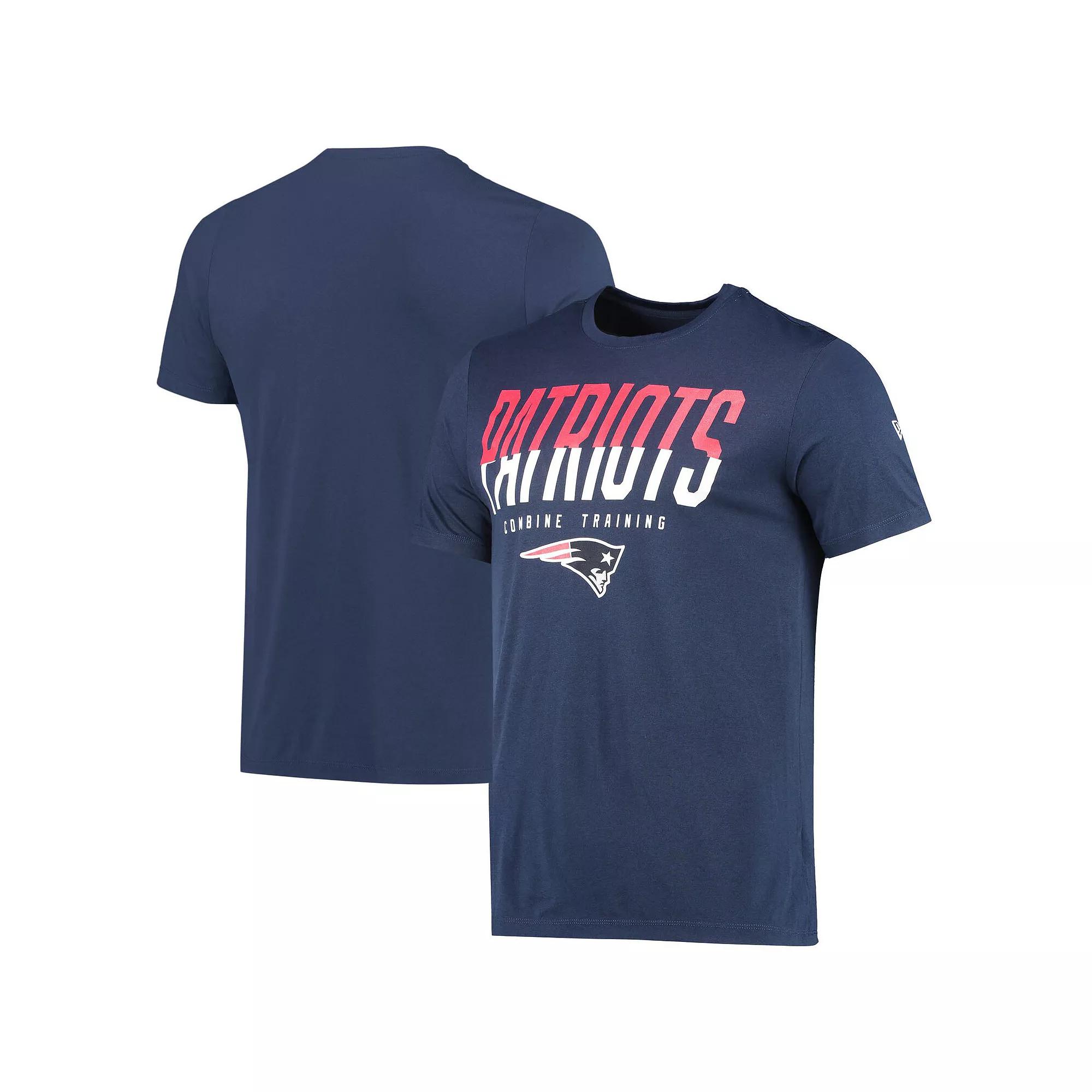 Men's New Era Navy New England Patriots Combine Authentic Big Stage T-Shirt,  Product Image