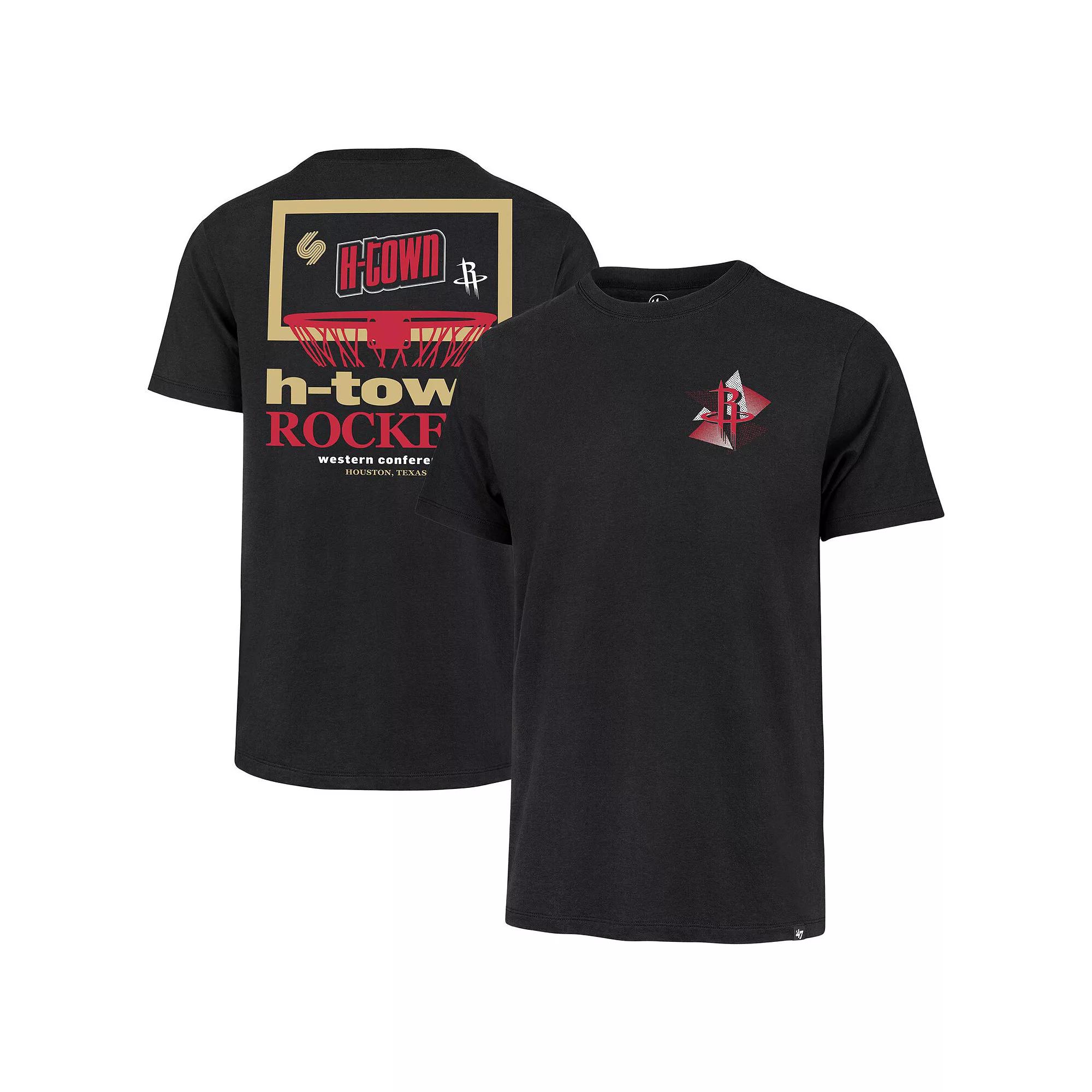 Men's '47 Black Houston Rockets City Edition Backboard T-Shirt,  Product Image