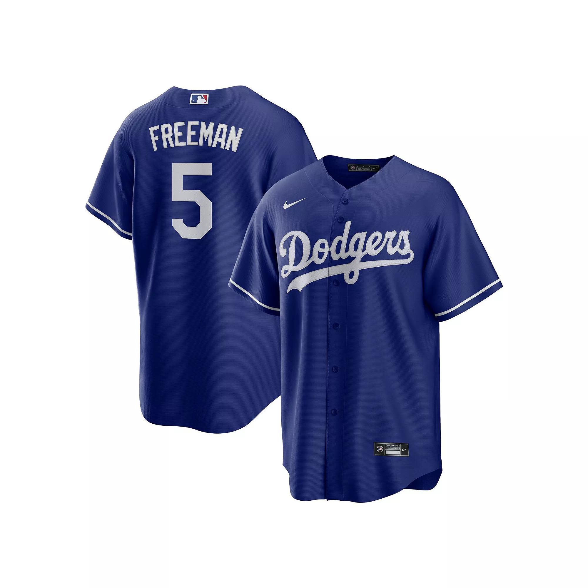 Men's Nike Freddie Freeman Royal Los Angeles Dodgers Alternate Replica Player Jersey, Size: Medium, Blue Product Image