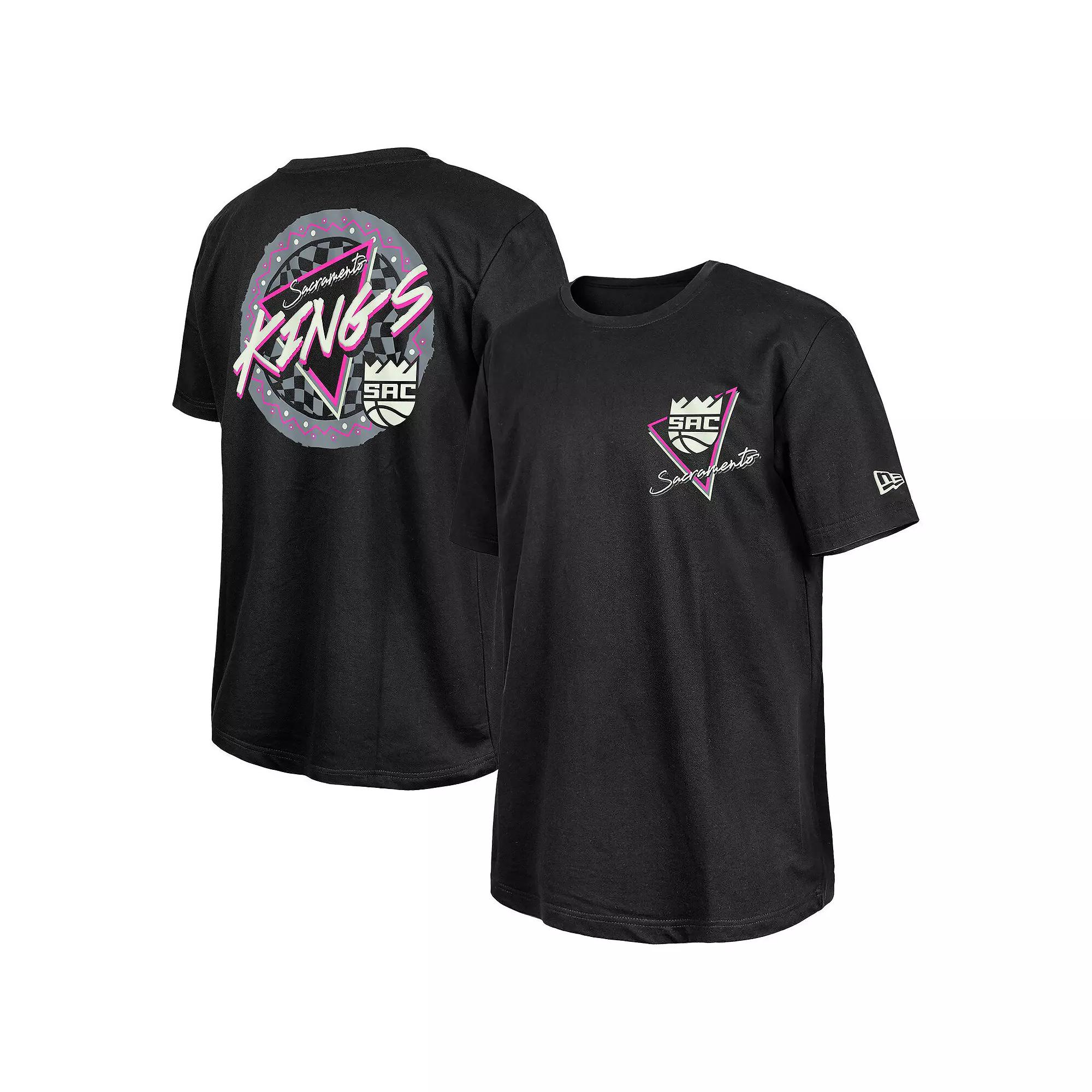 ��New Era  Black Sacramento Kings Glow-in-the-Dark T-Shirt, Men's, Size: XL, Kng Black Product Image