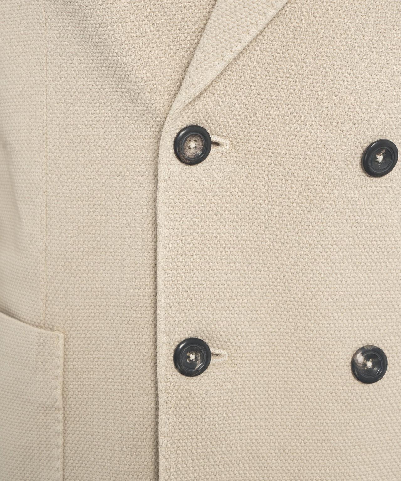 Double-breasted blazer in oxford Product Image