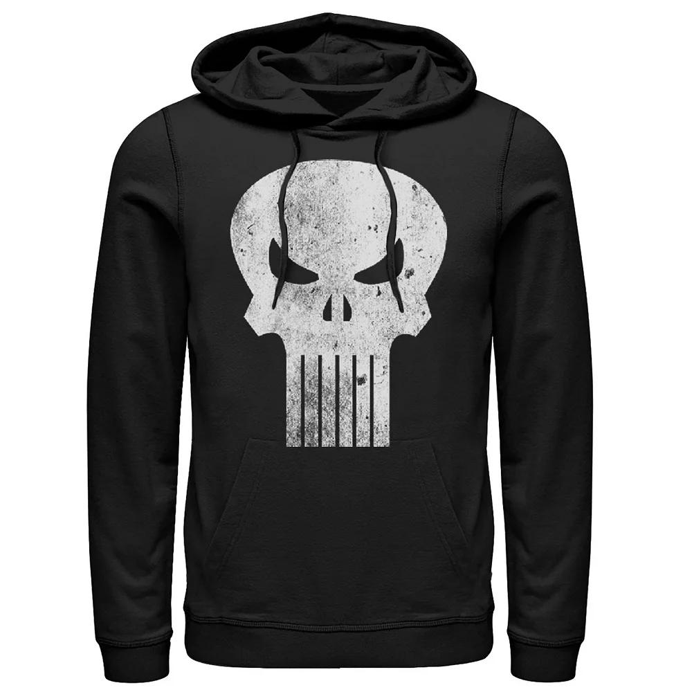 Men's Marvel The Punisher Classic Retro Skull Logo Graphic Hoodie,  Product Image