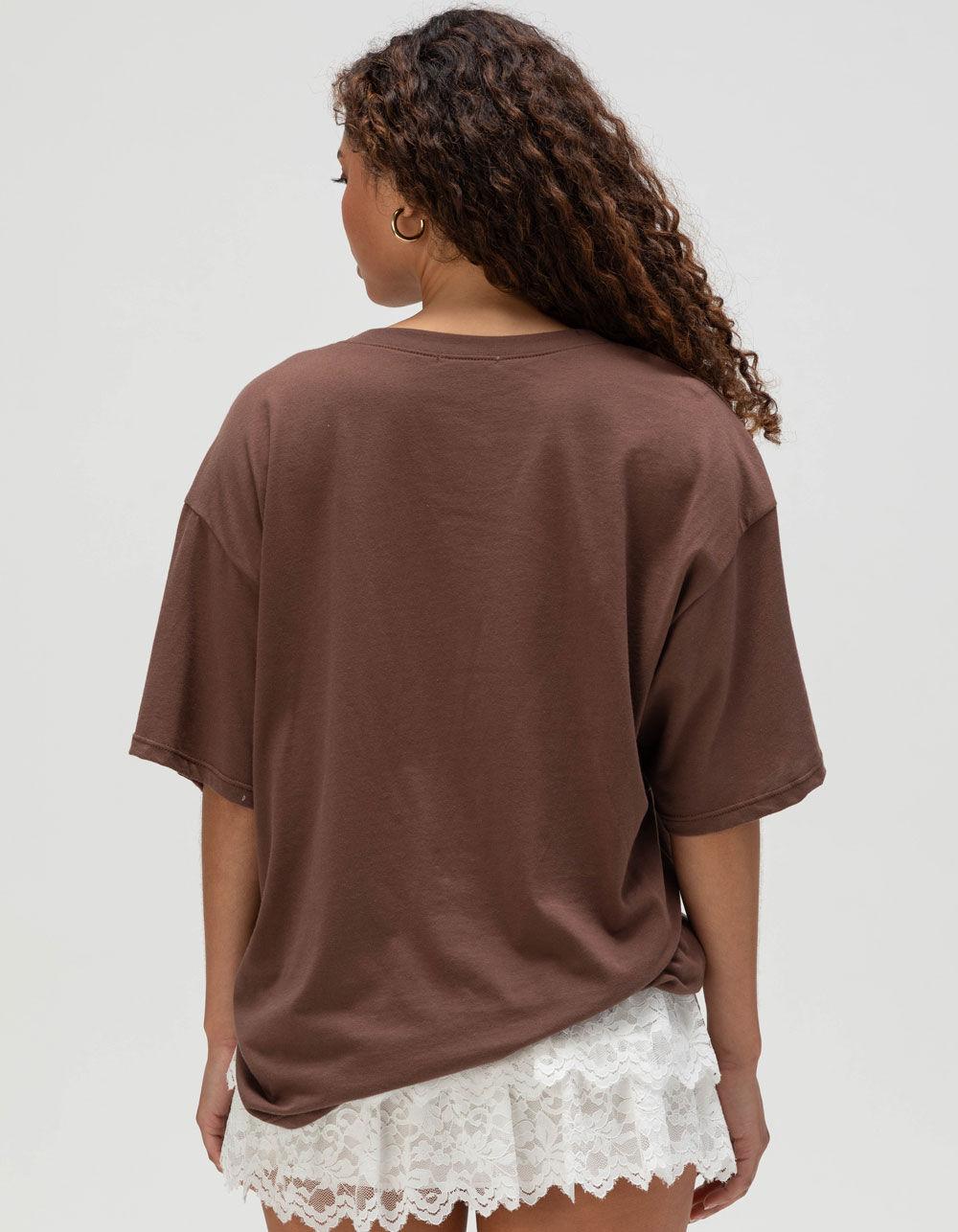 FULL TILT 89 Womens Jersey Tee - BROWN Product Image