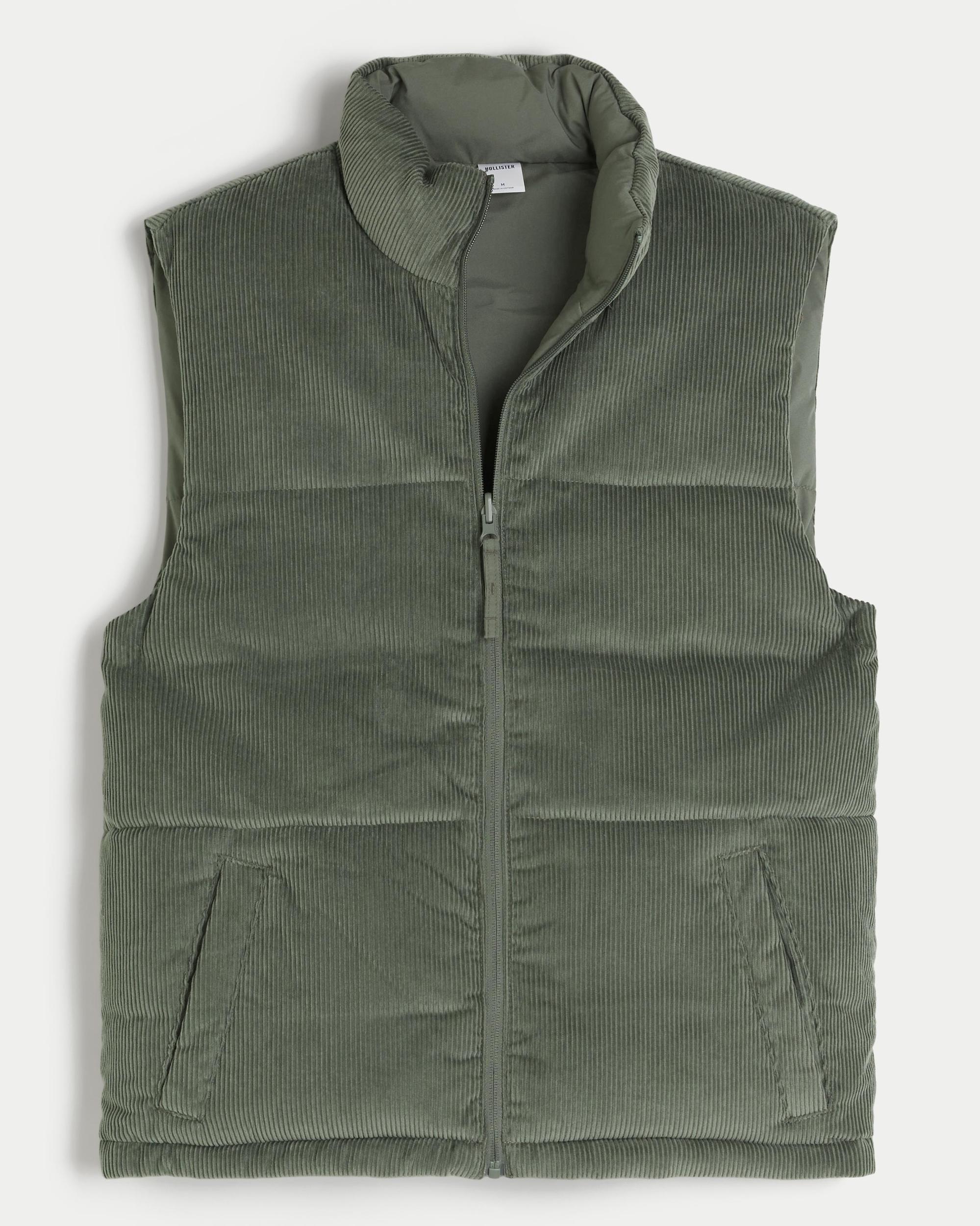 Reversible Corduroy Puffer Vest Product Image
