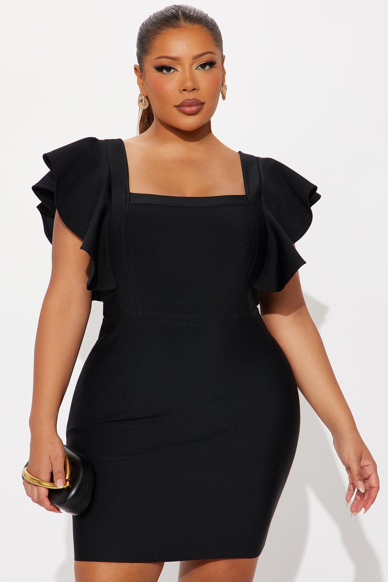 Elyse Bandage Mini Dress - Black Female Product Image