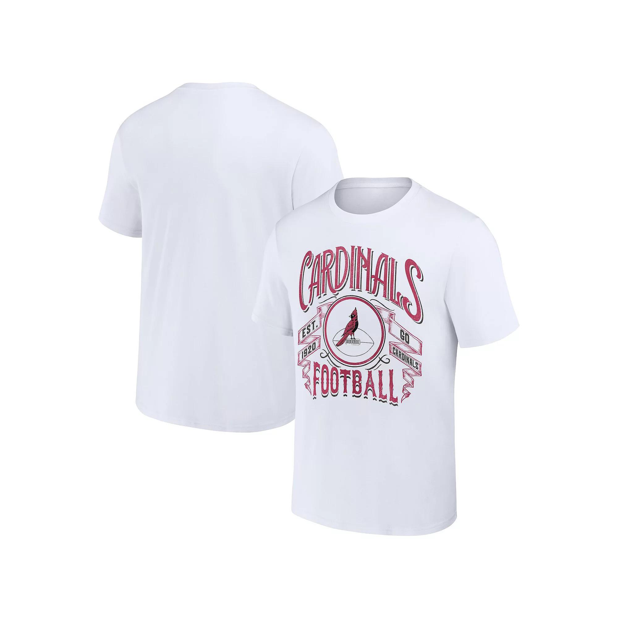 Men's NFL x Darius Rucker Collection by Fanatics White Arizona Cardinals Vintage Football T-Shirt, Size: Small Product Image