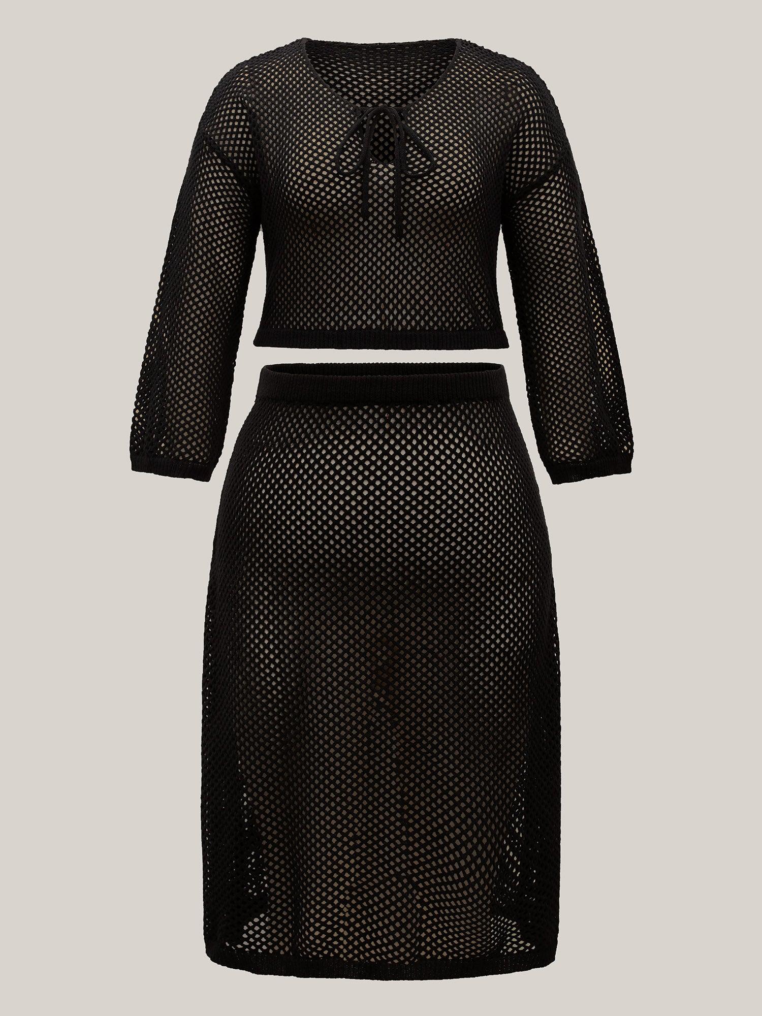 Two-Piece Cut-Out Swim Cover-Up Female Product Image