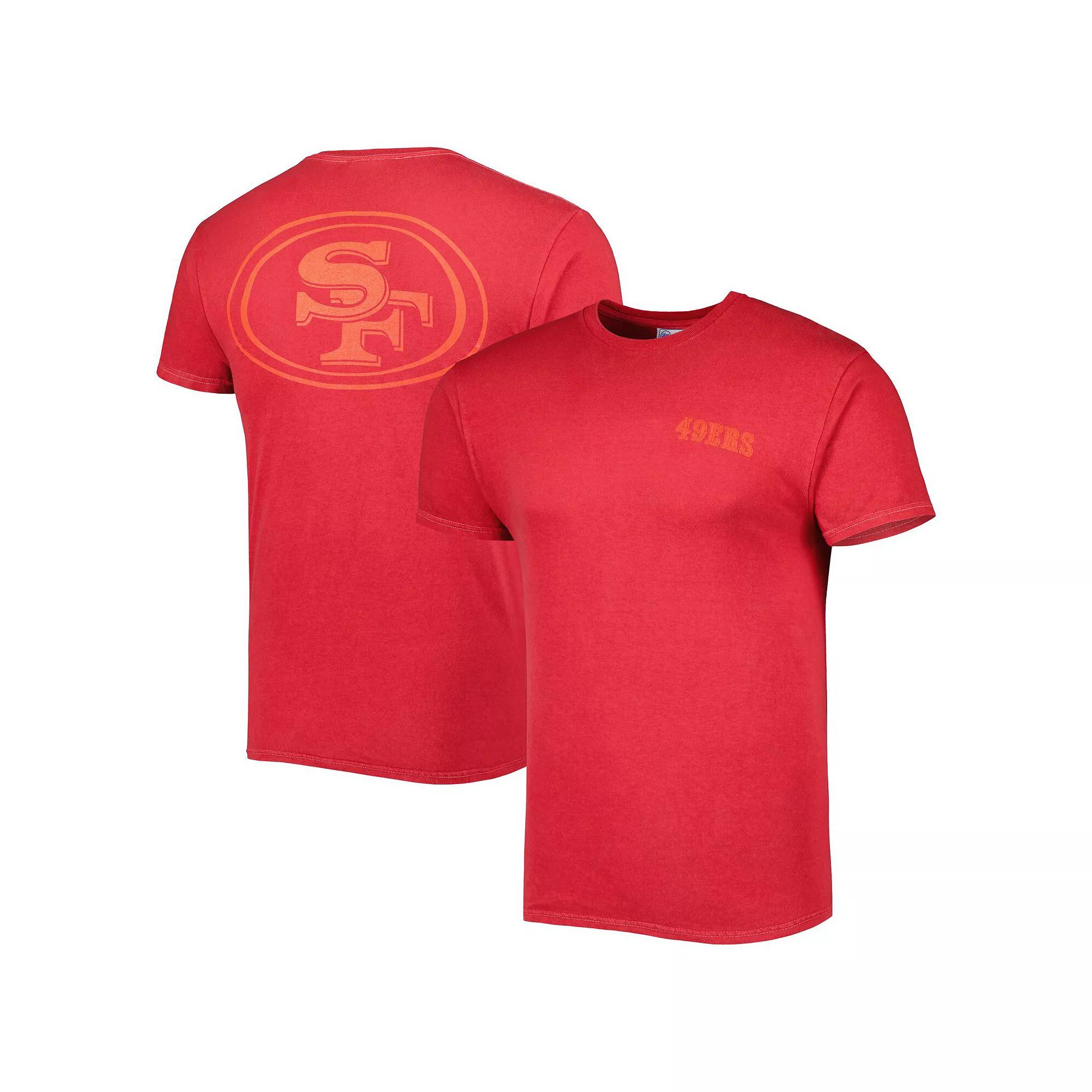 Men's '47 Scarlet San Francisco 49ers Fast Track Tonal Highlight T-Shirt,  Product Image