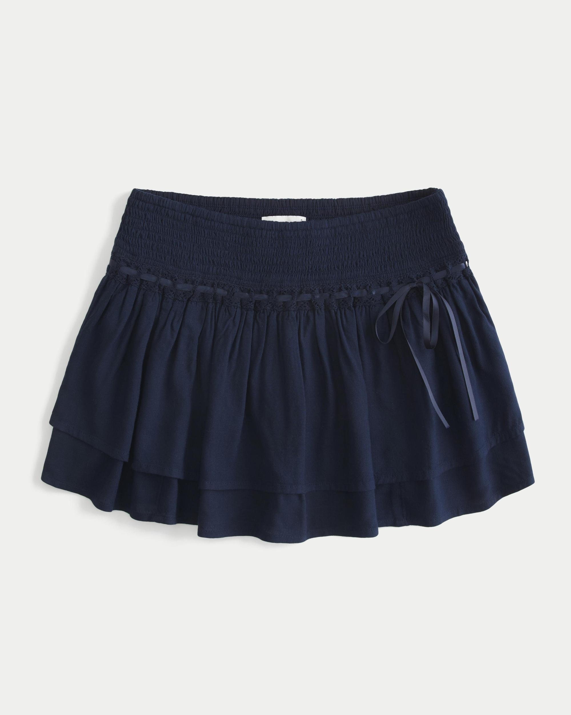 Smocked Tiered Mini Skort Product Image