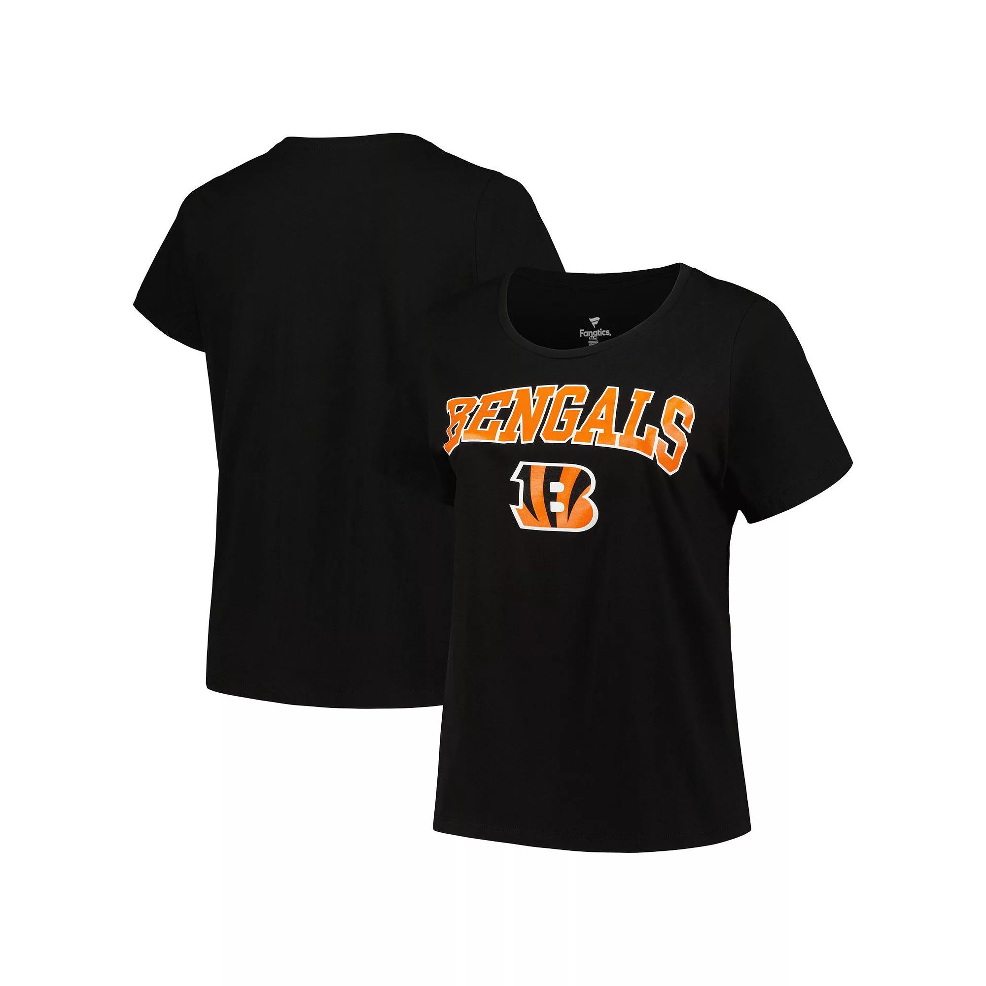 Women's Fanatics Branded Black Cincinnati Bengals Arch Over Logo Plus  Product Image