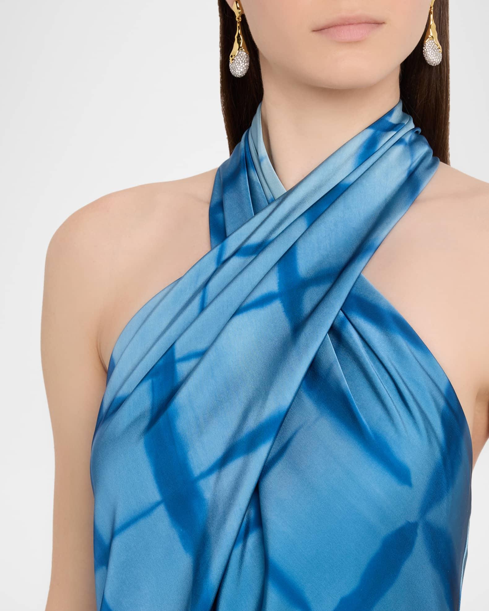 Corinne Backless Satin Mermaid Gown Product Image