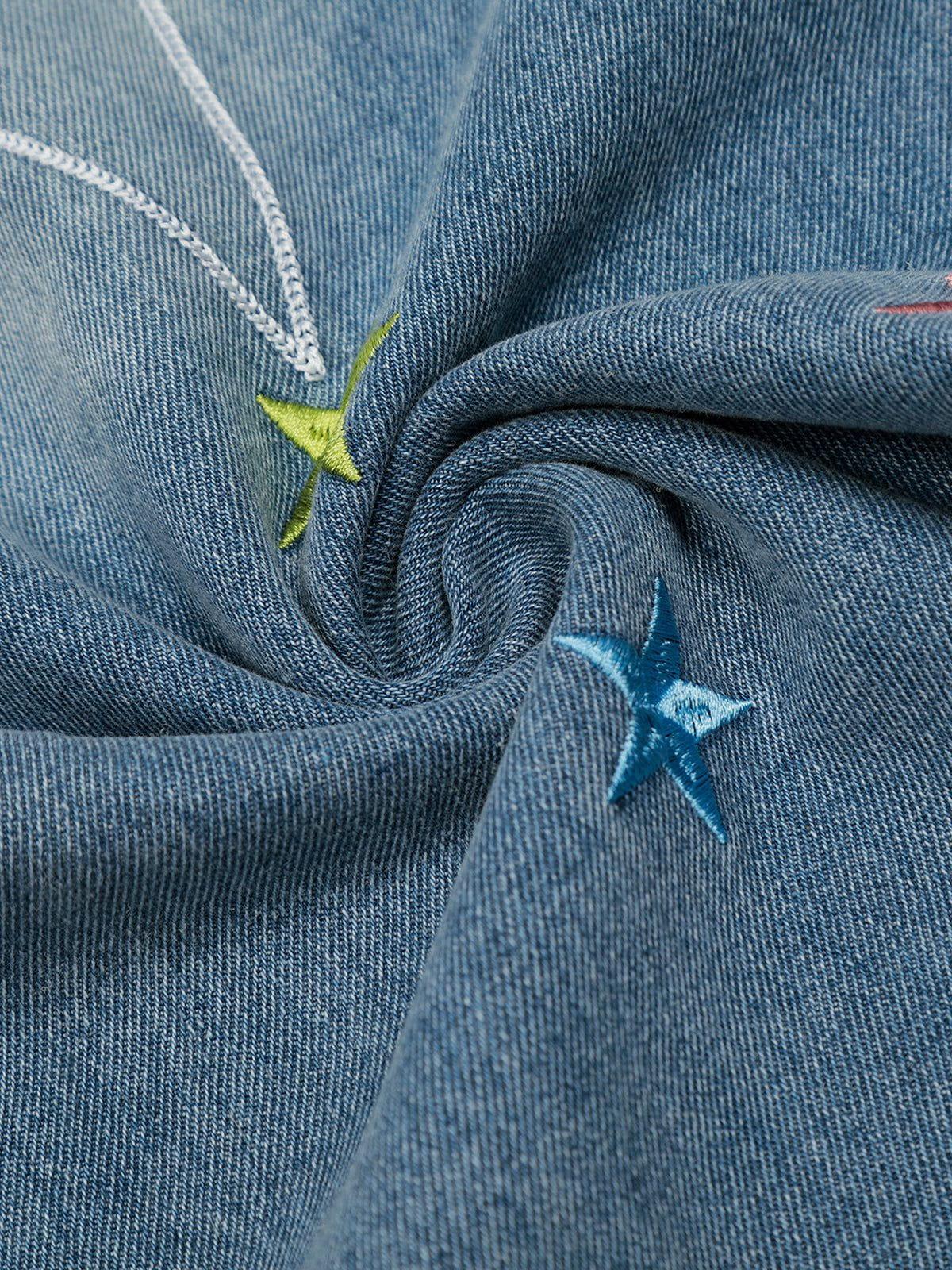 Aelfric Eden Baggy Barrel  Colorful Star Jeans Product Image