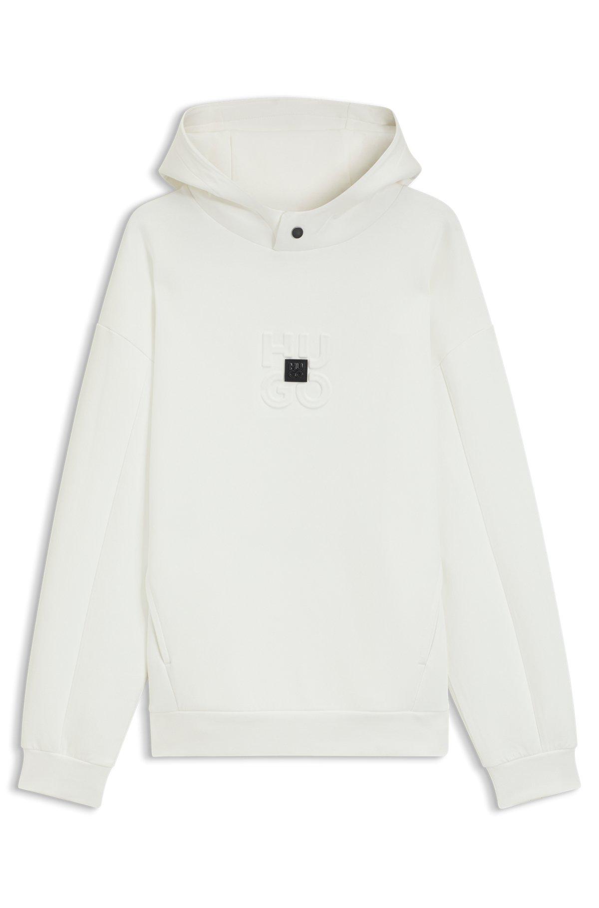 Interlock hoodie with stacked logos Product Image