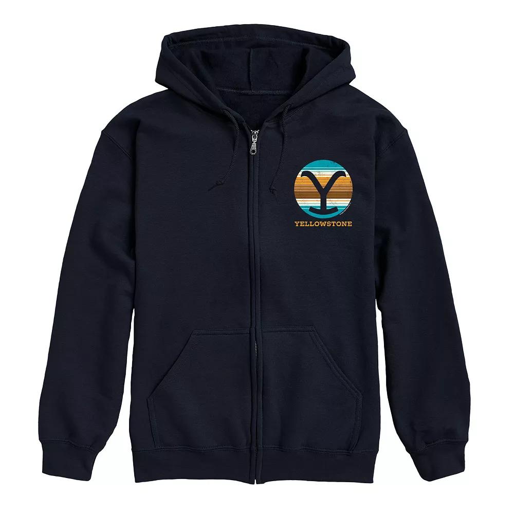 Mens Yellowstone 86 Zip Hoodie Blue Product Image