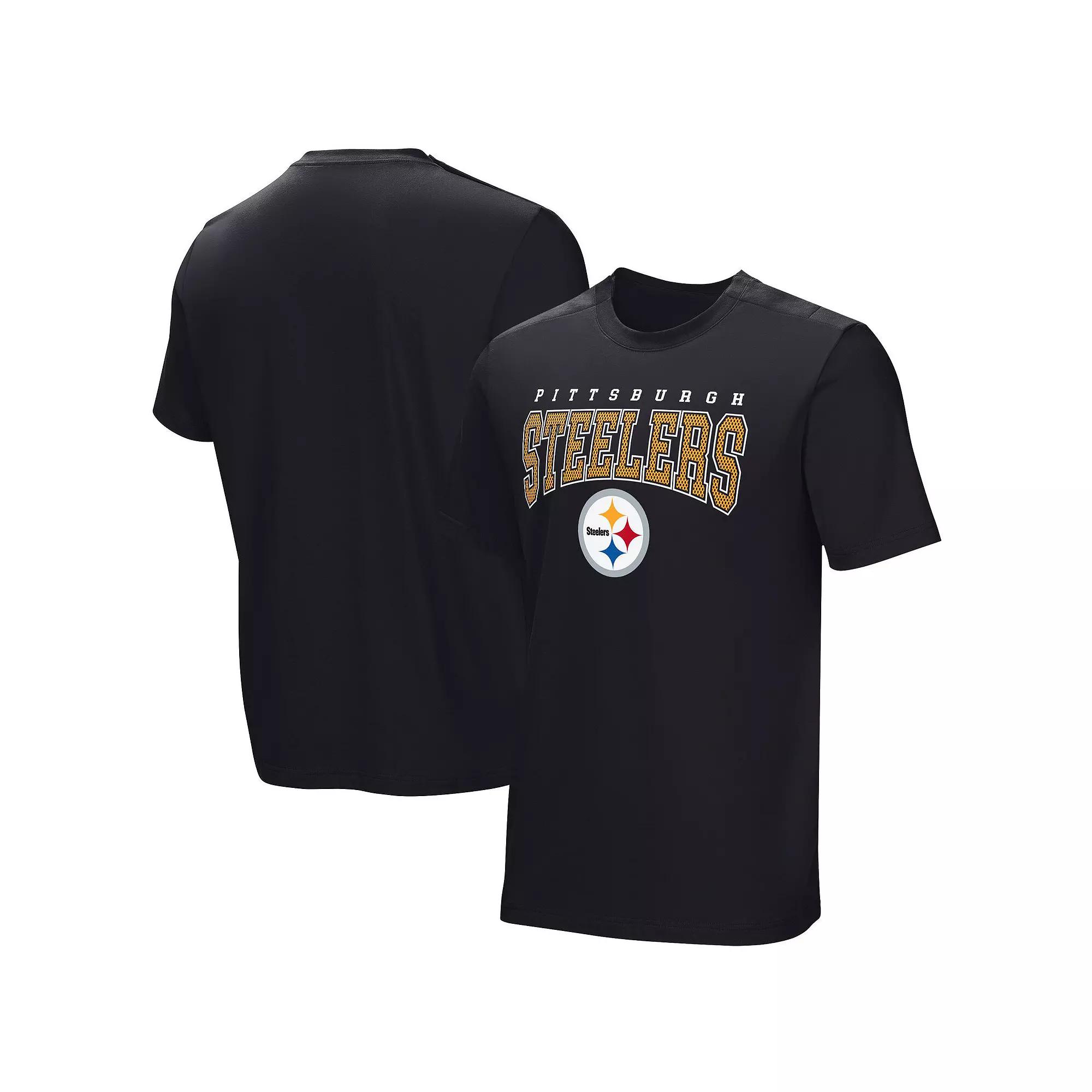 Men's Black Pittsburgh Steelers Home Team Adaptive T-Shirt,  Product Image