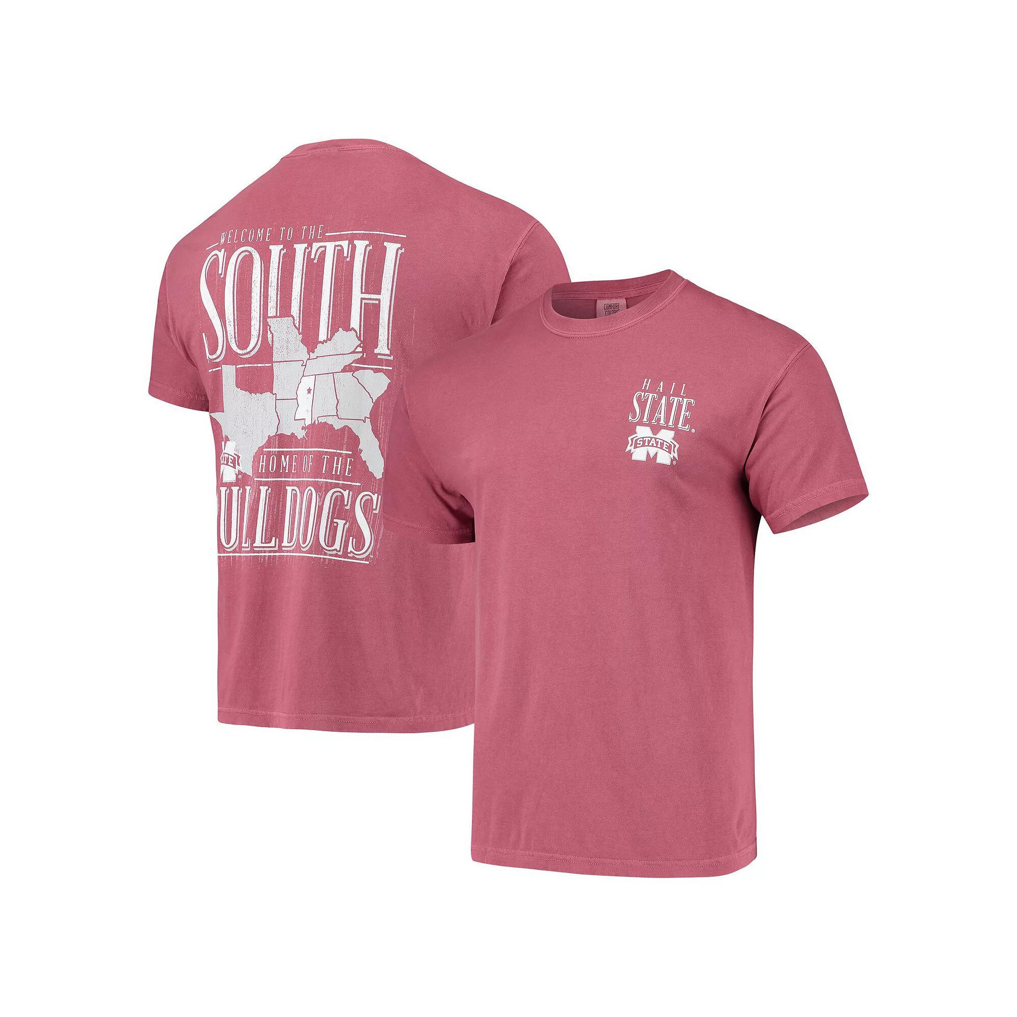 Men's Maroon Mississippi State Bulldogs Comfort Colors Welcome to the South T-Shirt,  Product Image