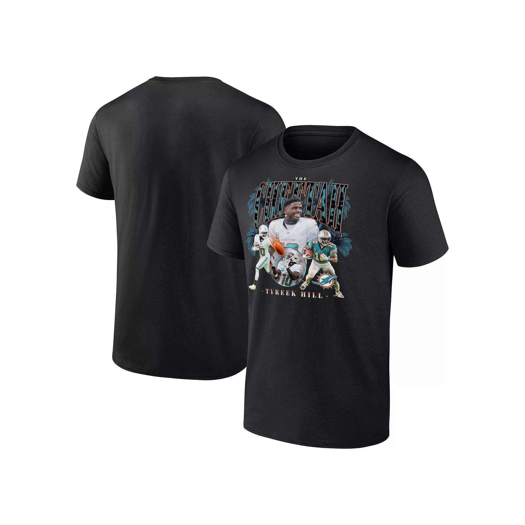 Men's Fanatics Tyreek Hill Black Miami Dolphins Notorious Player Graphic T-Shirt,  Product Image