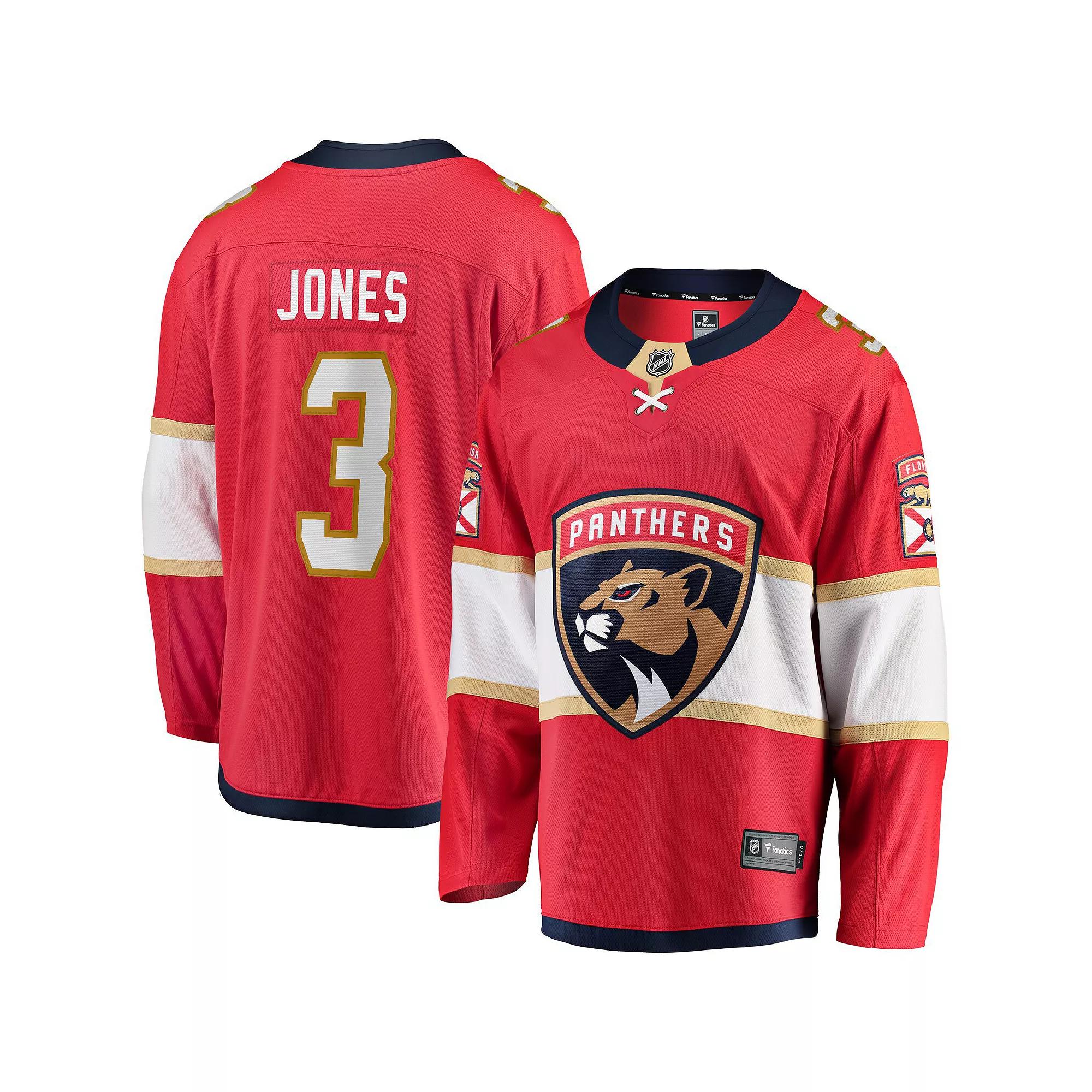 Men's Fanatics Seth Jones Red Florida Panthers Home Breakaway Jersey,  Product Image