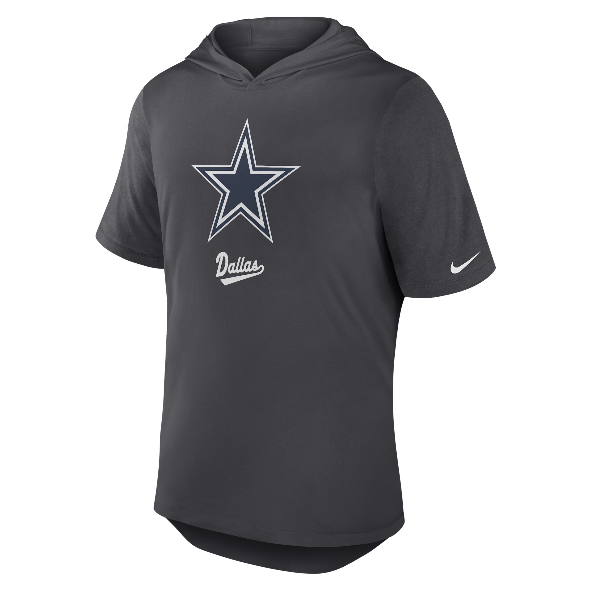 Dallas Cowboys Nike Mens Dri-FIT NFL Hooded T-Shirt | 03NB06F7RD-2B7 Product Image
