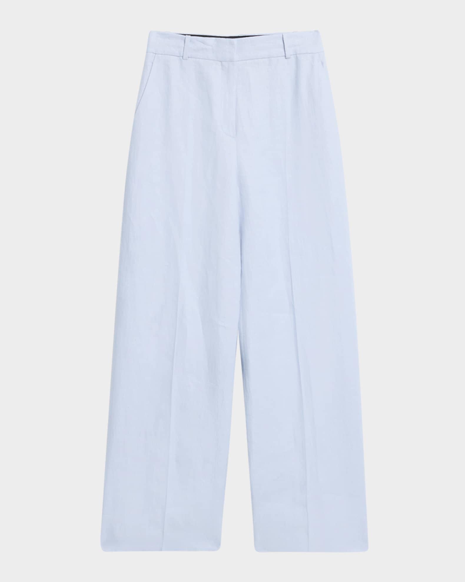 Soho Straight-Leg Linen Twill Trousers Product Image