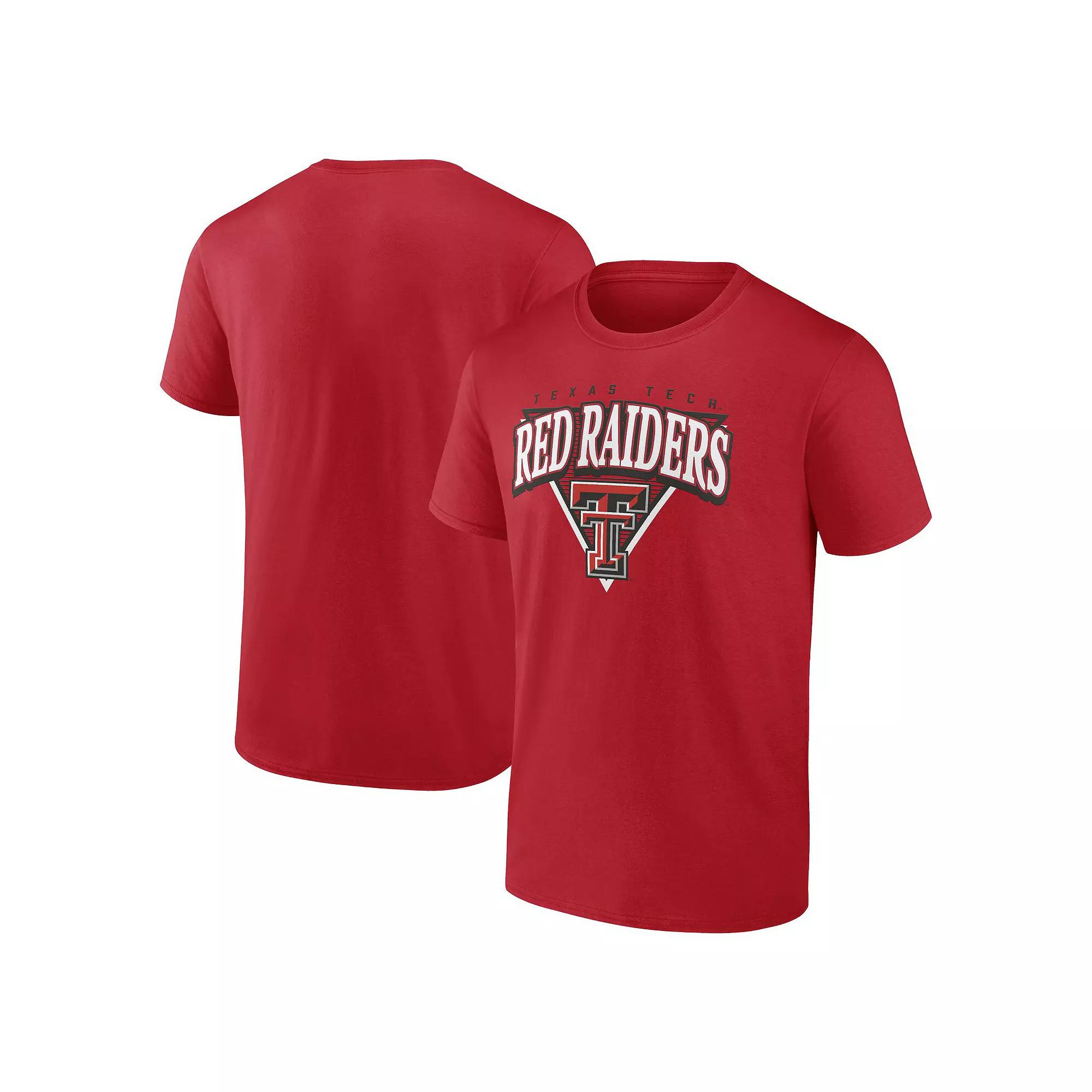 Men's Fanatics Red Texas Tech Red Raiders Modern Tri T-Shirt,  Product Image