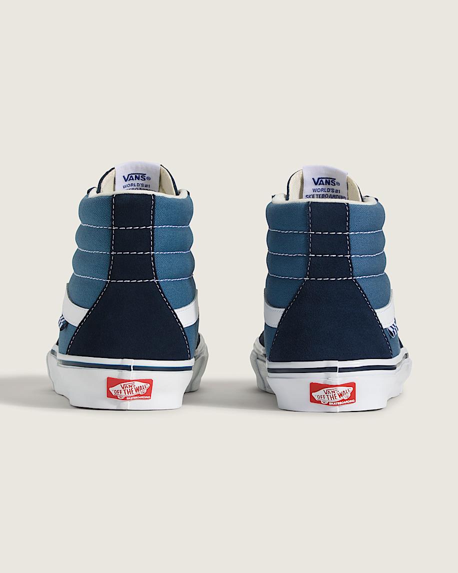 Vans | Skate Sk8-Hi Navy/White Skate Shoe Product Image