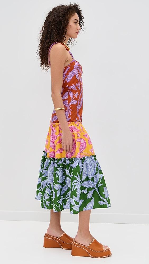 FARM Rio Tropical Swing Mix Midi Dress | Shopbop Product Image