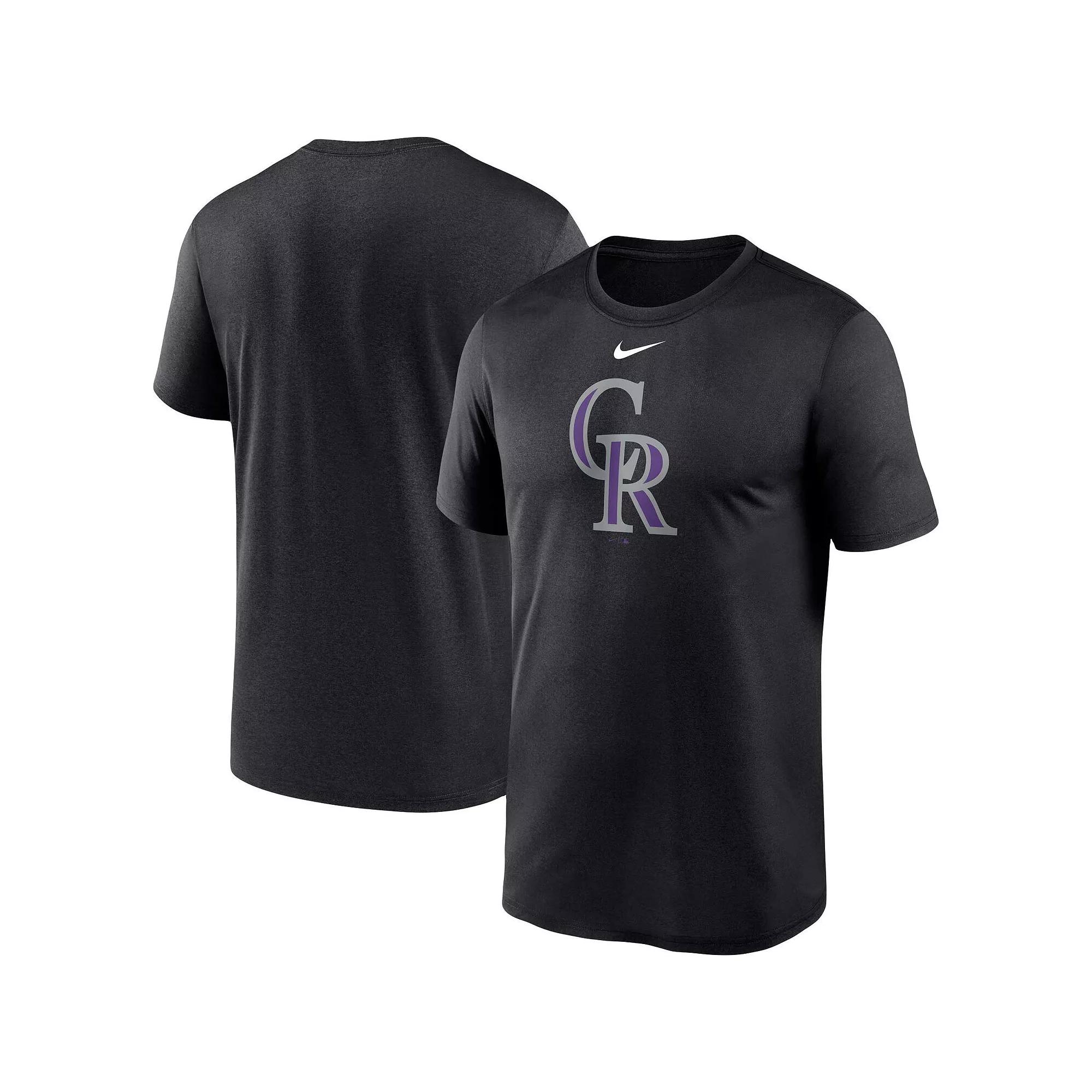 Men's Nike Black Colorado Rockies Big & Tall Logo Legend Performance T-Shirt,  Product Image