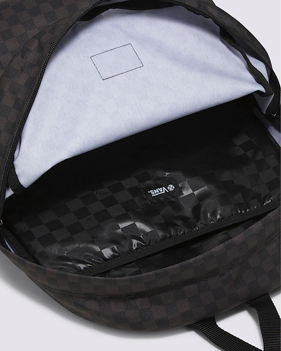 Old Skool Checkerboard Backpack in Black / Charcoal Grey| Vans US Product Image