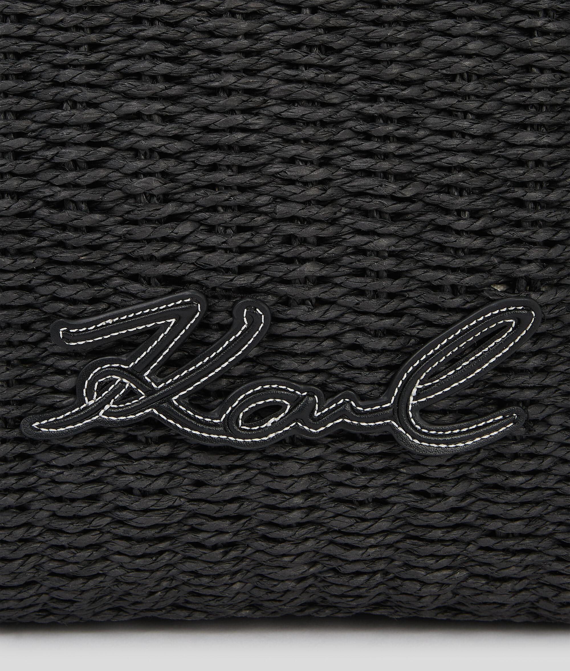 K/SIGNATURE SMALL RAFFIA BEACH TOTE BAG Product Image