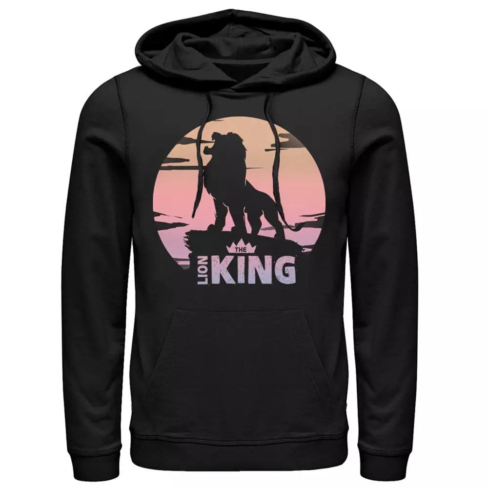Disney's Lion King Sunset Crown Round Logo Men's Hoodie,  Product Image
