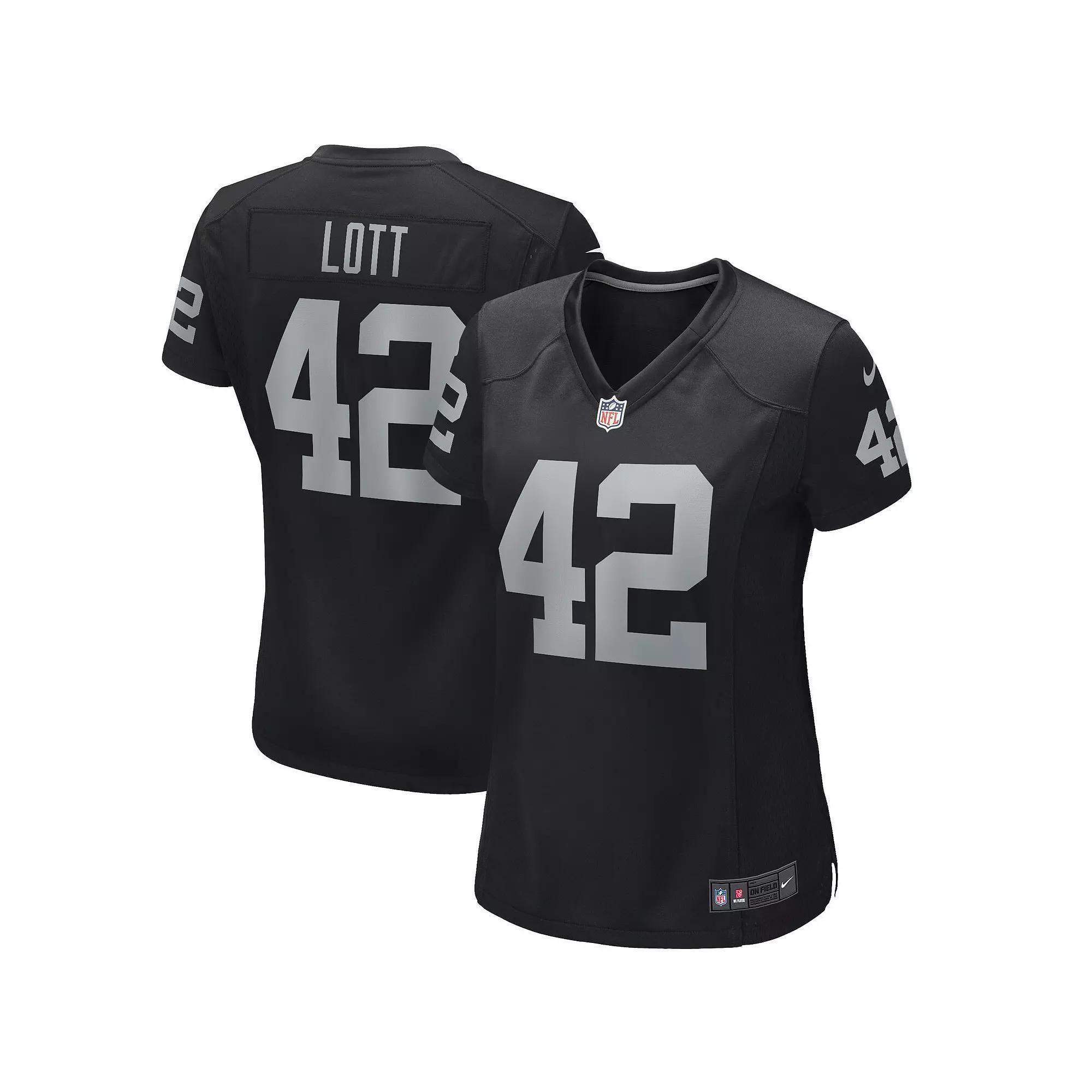 Women's Nike Ronnie Lott Black Las Vegas Raiders Game Retired Player Jersey,  Product Image