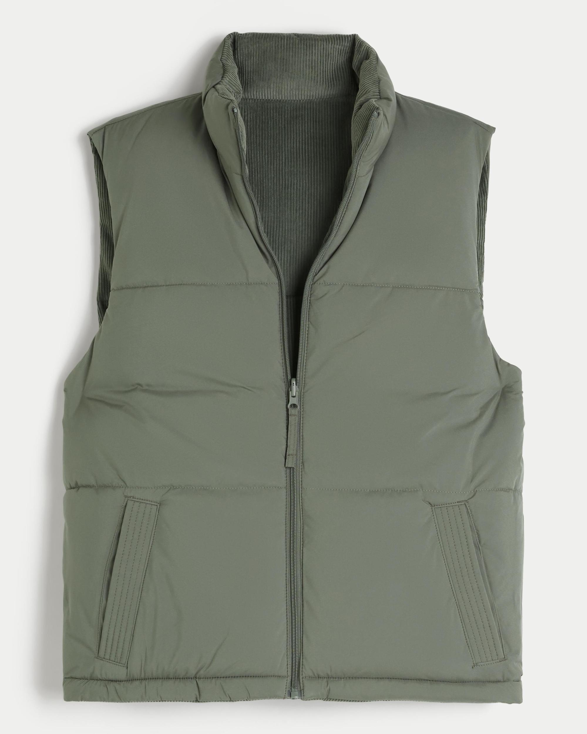 Reversible Corduroy Puffer Vest Product Image