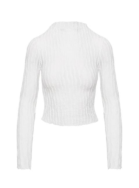 Padra Long Sleeve Top White Product Image