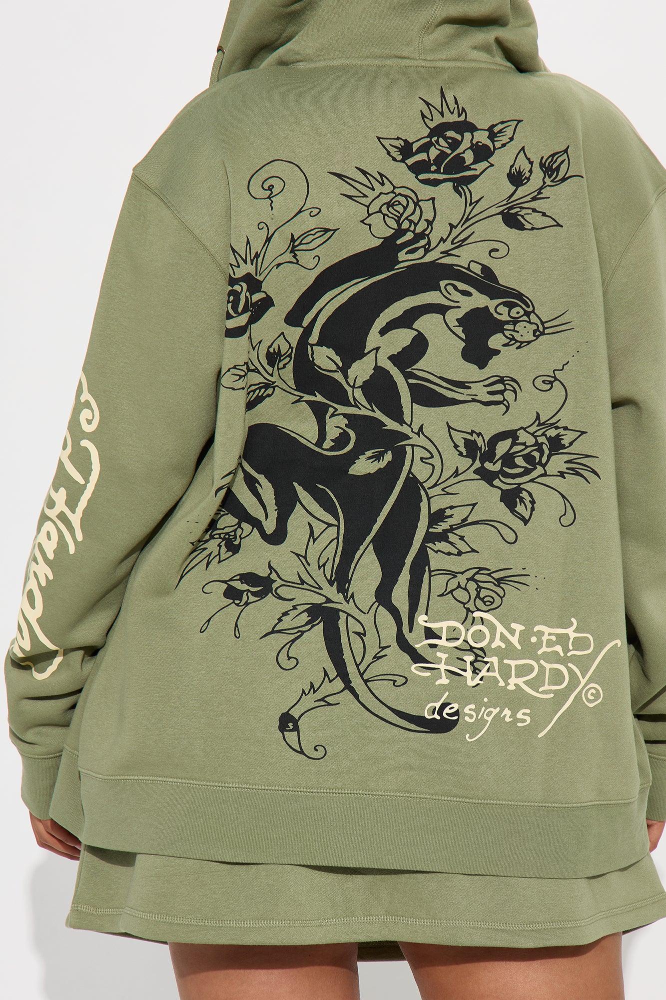 Ed Hardy Heart Of Roses Skirt Set - Sage Product Image