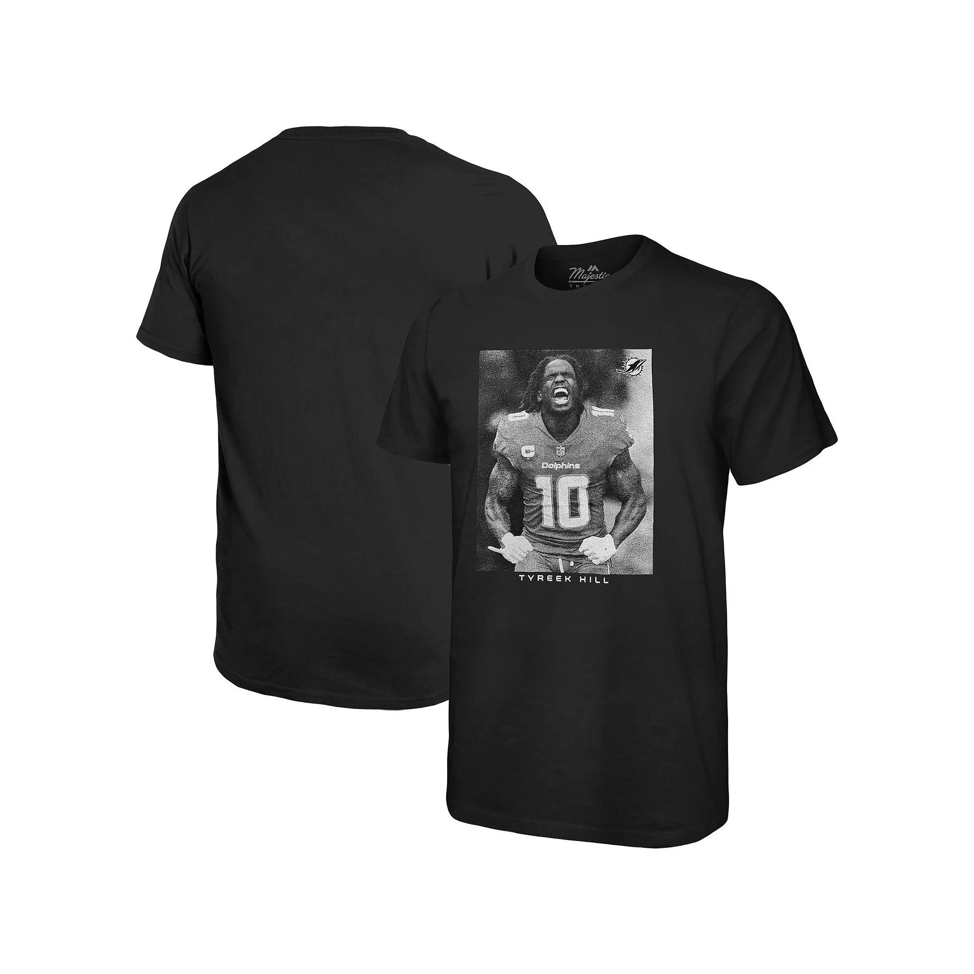 Men's Majestic Threads Tyreek Hill Black Miami Dolphins Over Product Image
