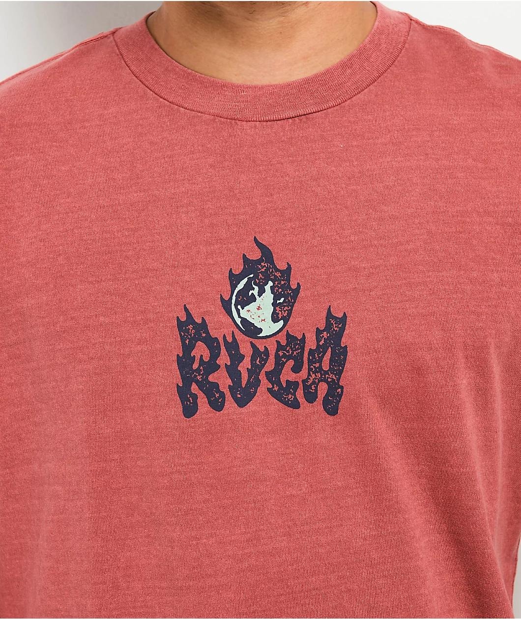 RVCA Burn Notice Rust T-Shirt Product Image