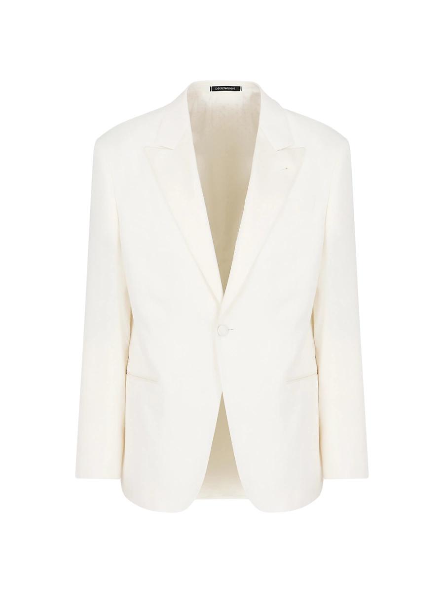 Mens Textured Solid Dinner Jacket Product Image