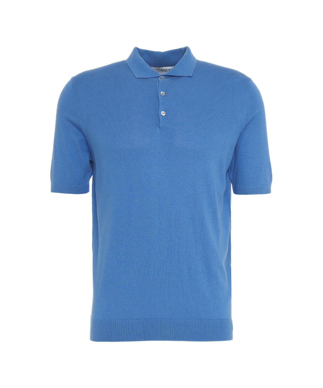 Silk blend polo shirt Product Image