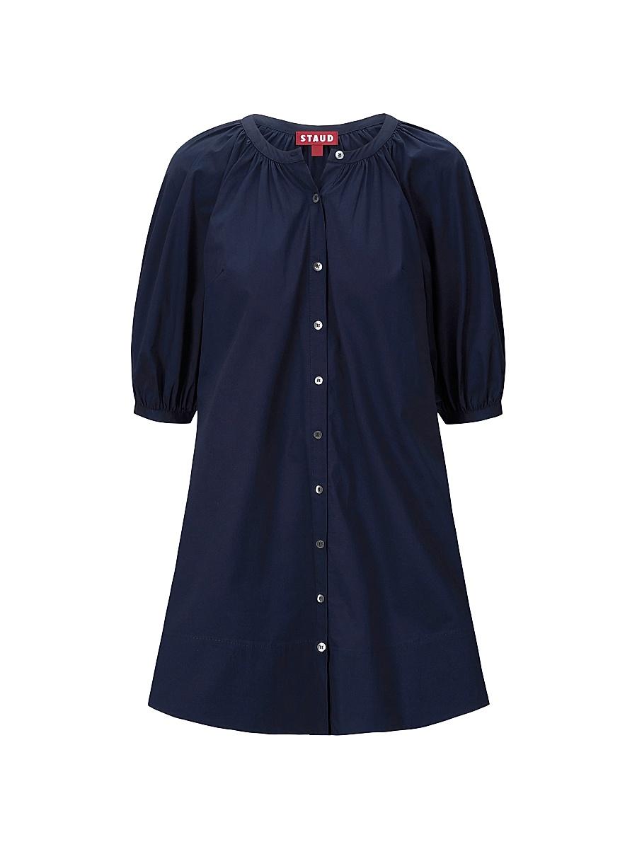 Womens Vincent Cotton Poplin Minidress Product Image